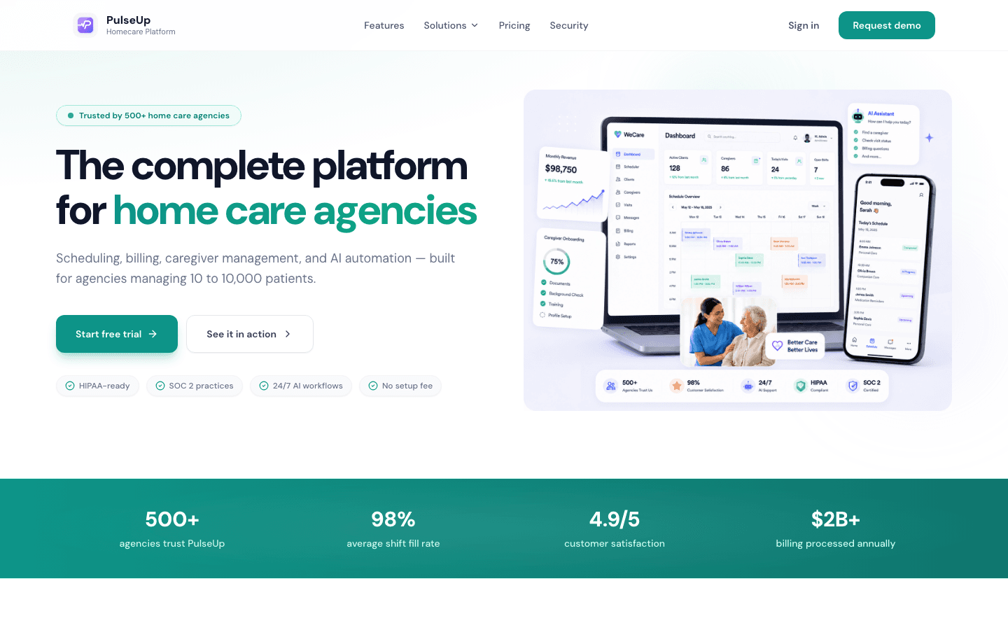 AI-Native Care Agency Platform — PulseUp Health